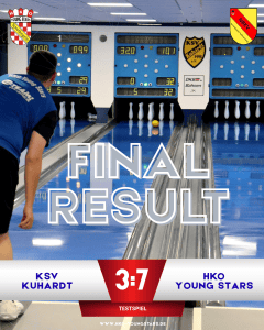 +++ HKO gewinnt Testspiel in Kuhardt mit 7:3 und 4360:4045 Kegeln