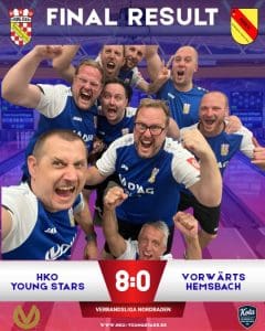 +++ Erste Mannschaft gewinnt mit 8:0 über Vorwärts Hemsbach und erklimmt Tabellenführung der Verbandsliga