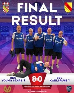 +++ Dritte Mannschaft gewinnt mit 8:0 über den SSC Karlsruhe I